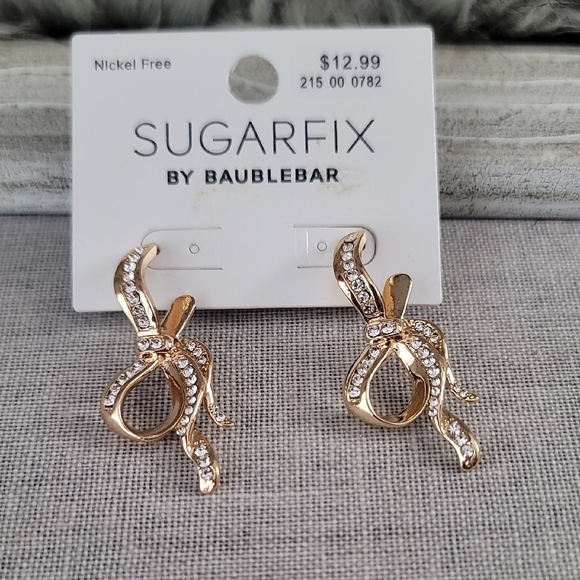 sugarfix Jewelry - SugarFix By Baublebar Gold Bow Earrings